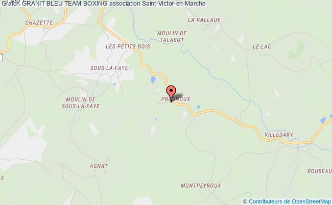 plan association Granit Bleu Team Boxing Saint-Victor-en-Marche