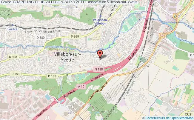 plan association Grappling Club Villebon-sur-yvette Villebon-sur-Yvette