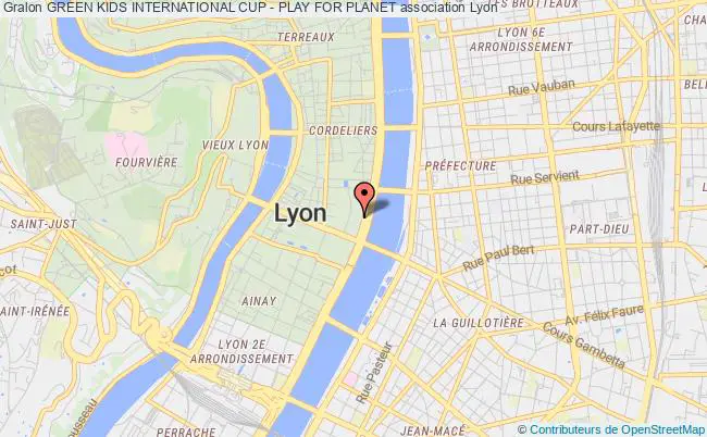 plan association Green Kids International Cup - Play For Planet Lyon