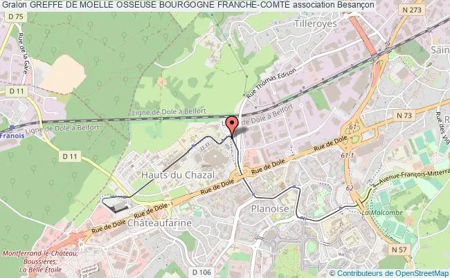 plan association Greffe De Moelle Osseuse Bourgogne Franche-comtÉ Besançon