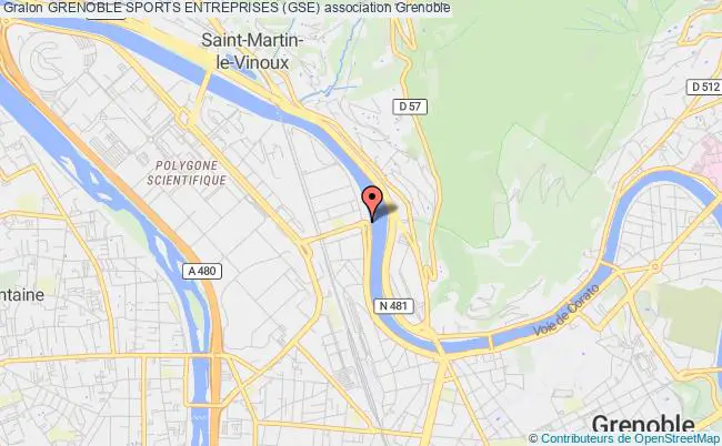 plan association Grenoble Sports Entreprises (gse) Grenoble