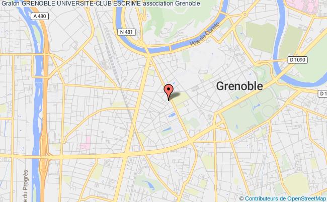 plan association Grenoble Universite-club Escrime Grenoble