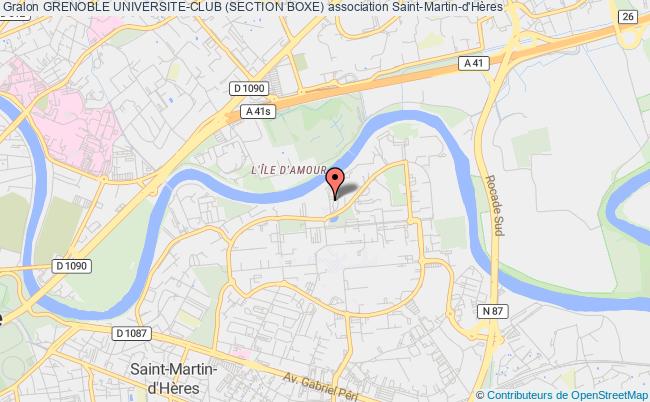 plan association Grenoble Universite-club (section Boxe) Saint-Martin-d'Hères