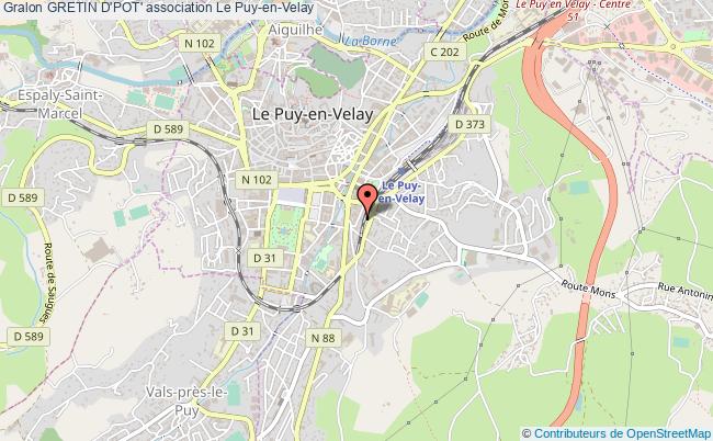 plan association Gretin D'pot' Le Puy-en-Velay