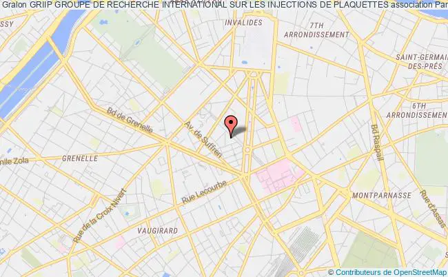 plan association Griip Groupe De Recherche International Sur Les Injections De Plaquettes Paris