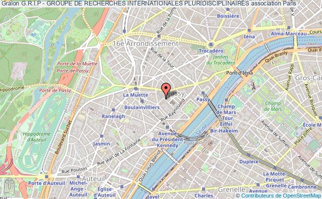 plan association G.r.i.p - Groupe De Recherches Internationales Pluridisciplinaires Paris