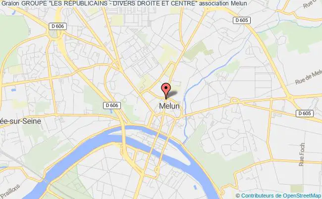 plan association Groupe "les RÉpublicains - Divers Droite Et Centre" Melun