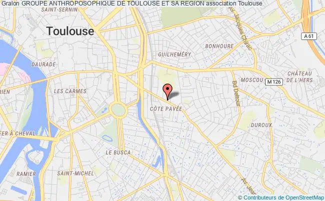 plan association Groupe Anthroposophique De Toulouse Et Sa Region Toulouse