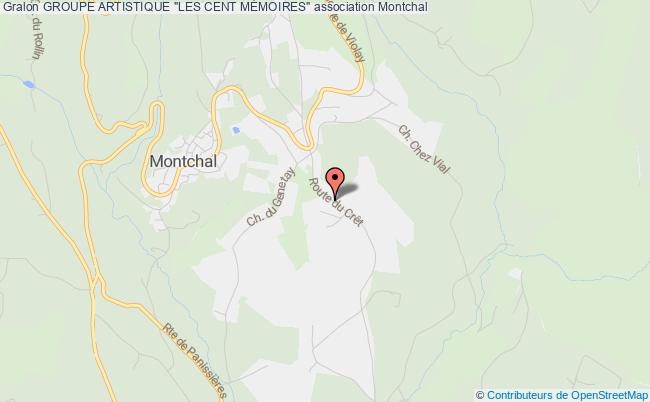 plan association Groupe Artistique "les Cent MÉmoires" Montchal