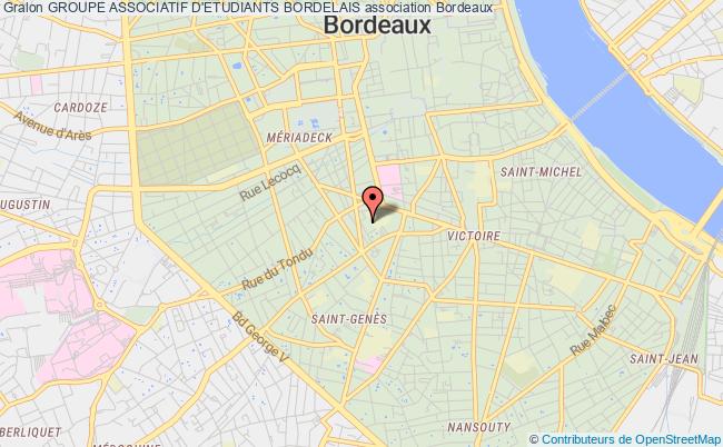 plan association Groupe Associatif D'etudiants Bordelais Bordeaux