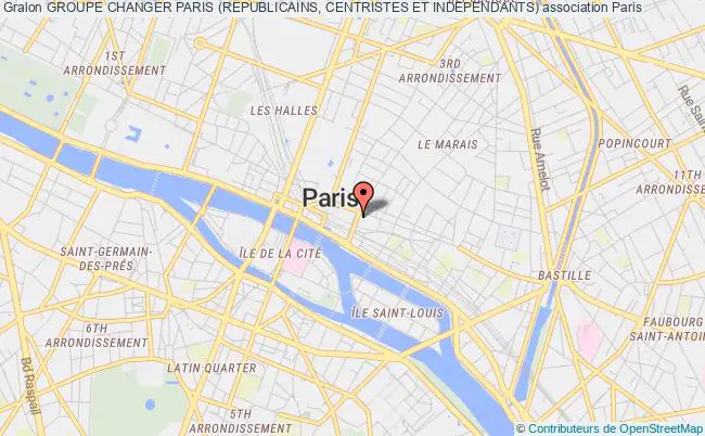 plan association Groupe Changer Paris (republicains, Centristes Et Independants) Paris