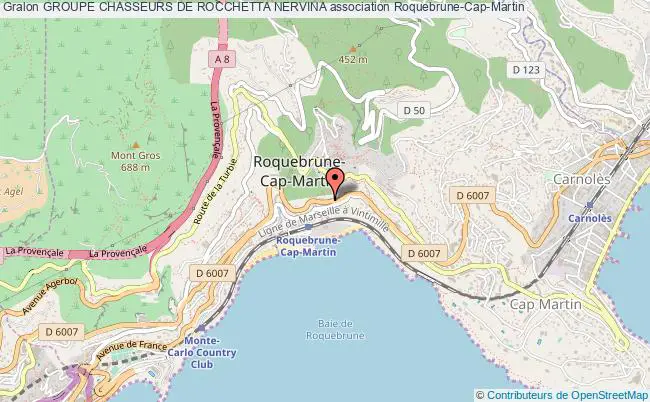 plan association Groupe Chasseurs De Rocchetta Nervina Roquebrune-Cap-Martin