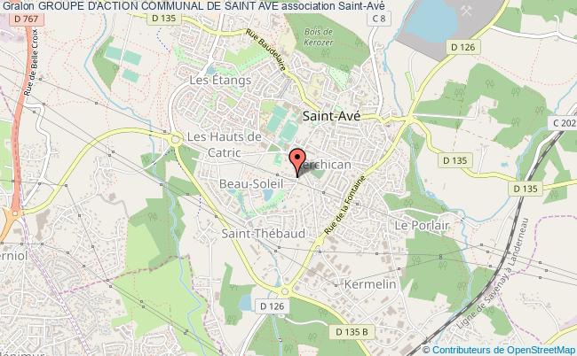 plan association Groupe D'action Communal De Saint Ave Saint-Avé