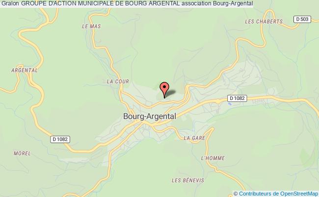 plan association Groupe D'action Municipale De Bourg Argental Bourg-Argental