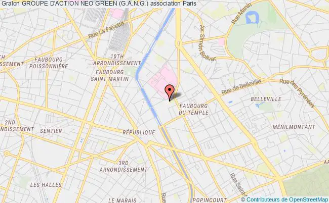 plan association Groupe D'action Neo Green (g.a.n.g.) Paris