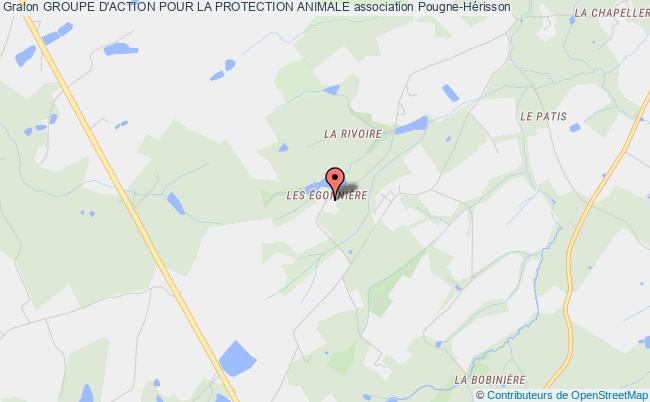 plan association Groupe D'action Pour La Protection Animale Pougne-Hérisson