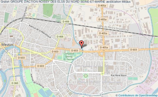 plan association Groupe D'action Roissy Des Elus Du Nord Seine-et-marne Meaux