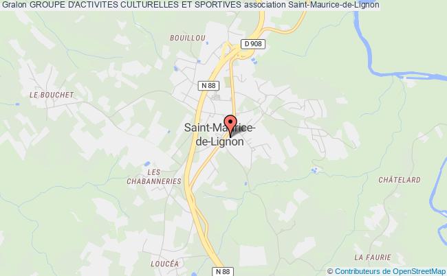 plan association Groupe D'activites Culturelles Et Sportives Saint-Maurice-de-Lignon