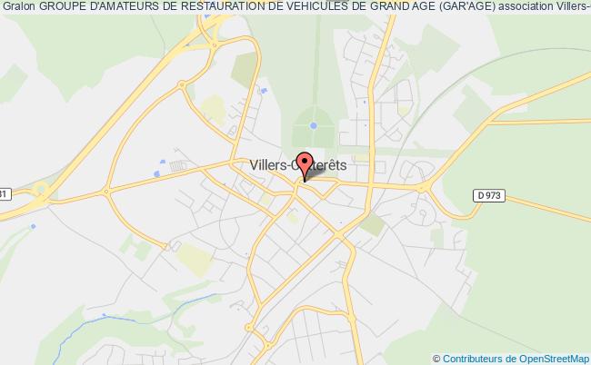 plan association Groupe D'amateurs De Restauration De Vehicules De Grand Age (gar'age) Villers-Cotterêts
