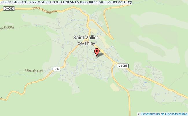 plan association Groupe D'animation Pour Enfants Saint-Vallier-de-Thiey