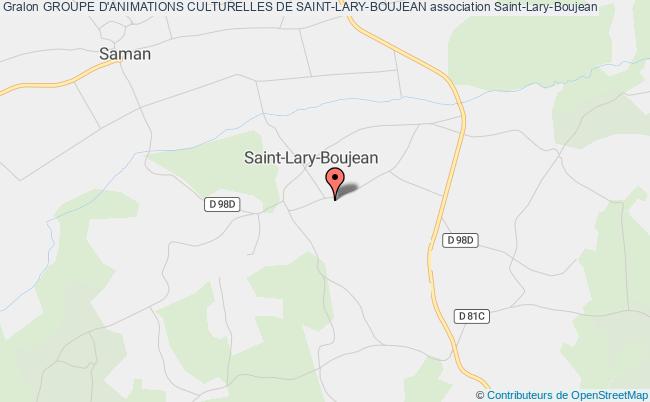 plan association Groupe D'animations Culturelles De Saint-lary-boujean Saint-Lary-Boujean