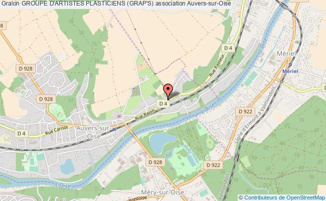 plan association Groupe D'artistes Plasticiens (grap's) Auvers-sur-Oise