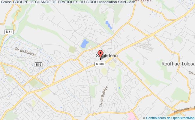 plan association Groupe D'echange De Pratiques Du Girou Saint-Jean