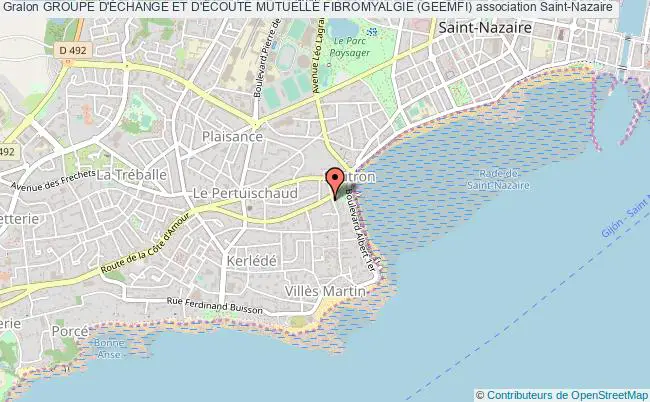 plan association Groupe D'Échange Et D'Écoute Mutuelle Fibromyalgie (geemfi) Saint-Nazaire