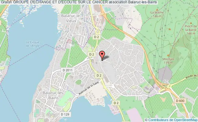 plan association Groupe D'echange Et D'ecoute Sur Le Cancer Balaruc-les-Bains