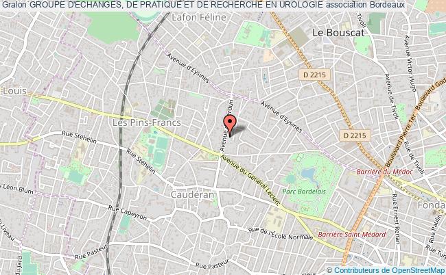 plan association Groupe D'echanges, De Pratique Et De Recherche En Urologie Bordeaux
