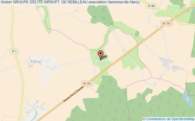 plan association Groupe D'elite Airsoft  De Rebilleau Varennes-lès-Narcy