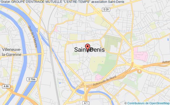 plan association Groupe D'entraide Mutuelle "l'entre-temps" Saint-Denis