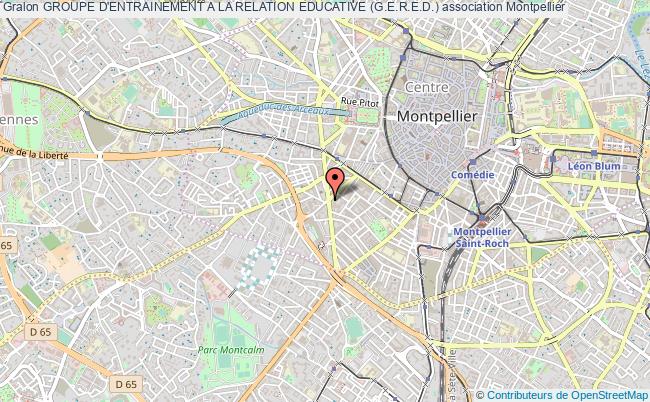 plan association Groupe D'entrainement A La Relation Educative (g.e.r.e.d.) Montpellier