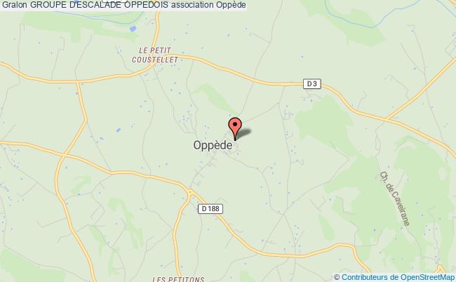 plan association Groupe D'escalade Oppedois Oppède