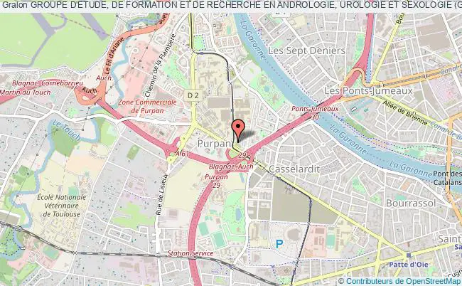plan association Groupe D'etude, De Formation Et De Recherche En Andrologie, Urologie Et Sexologie (gefraus) Toulouse Cedex 9