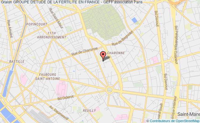 plan association Groupe D'etude De La Fertilite En France - Geff Paris