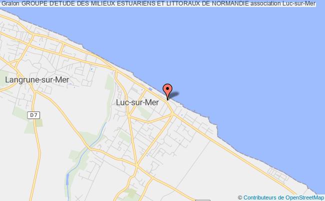 plan association Groupe D'etude Des Milieux Estuariens Et Littoraux De Normandie Luc-sur-Mer