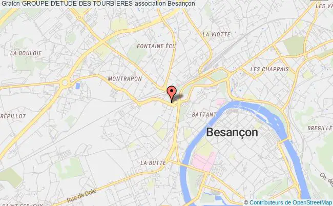 plan association Groupe D'etude Des Tourbieres Besançon