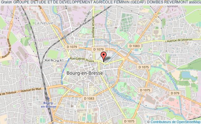plan association Groupe D'etude Et De Developpement Agricole Feminin (gedaf) Dombes Revermont Bourg-en-Bresse