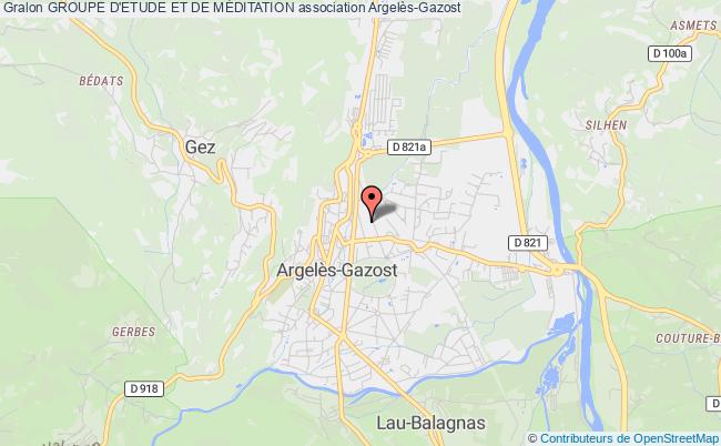 plan association Groupe D'etude Et De MÉditation Argelès-Gazost