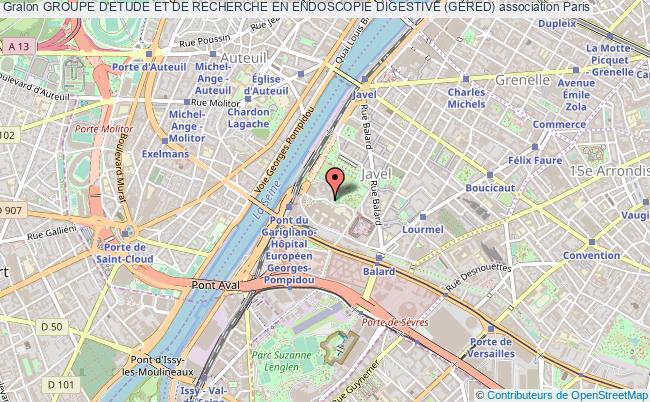 plan association Groupe D'etude Et De Recherche En Endoscopie Digestive (gered) Paris