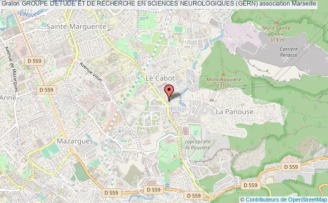 plan association Groupe D'etude Et De Recherche En Sciences Neurologiques (gern) Marseille 9e