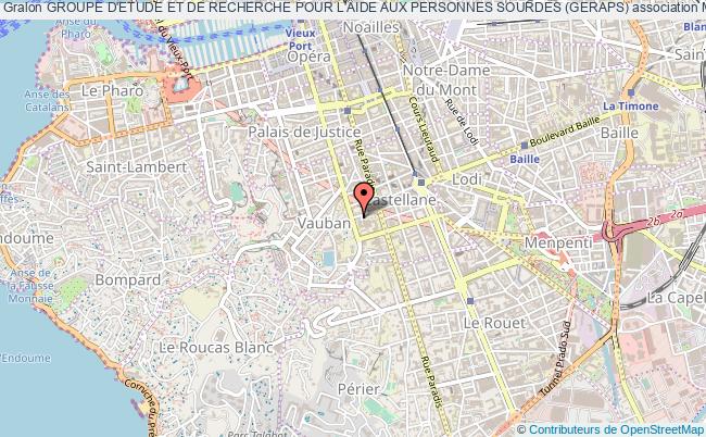 plan association Groupe D'etude Et De Recherche Pour L'aide Aux Personnes Sourdes (geraps) Marseille