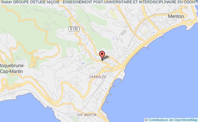 plan association Groupe D'etude NiÇois : Enseignement Post-universitaire Et Interdisciplinaire En Odontologie Roquebrune-Cap-Martin