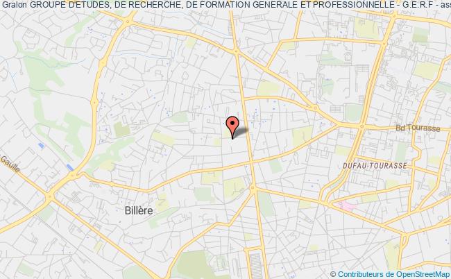 GROUPE D'ETUDES, DE RECHERCHE, DE FORMATION GENERALE ET PROFESSIONNELLE - G.E.R.F -