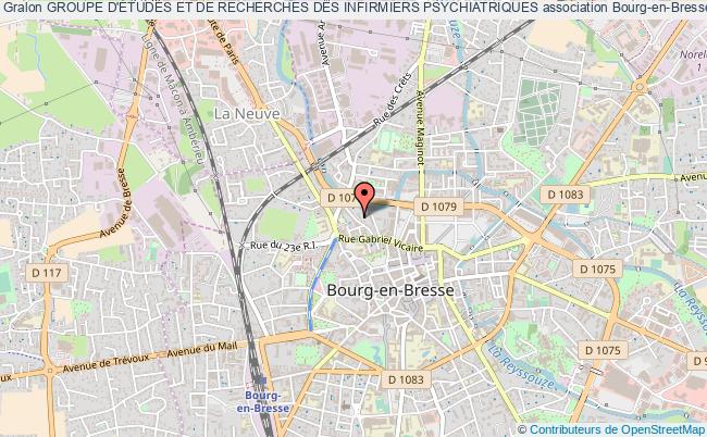 plan association Groupe D'Études Et De Recherches Des Infirmiers Psychiatriques Bourg-en-Bresse