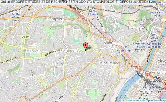 plan association Groupe D'etudes Et De Recherches En Odonto Stomatologie (geros) Lyon