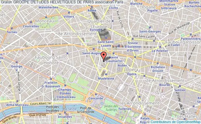 plan association Groupe D'etudes Helvetiques De Paris Paris