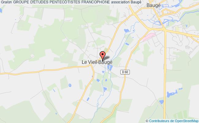 plan association Groupe D'Études PentecÔtistes Francophone Baugé-en-Anjou