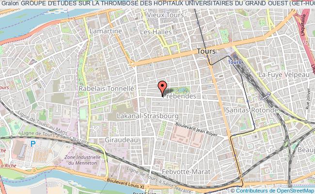 plan association Groupe D'etudes Sur La Thrombose Des Hopitaux Universitaires Du Grand Ouest (get-hugo) Tours
